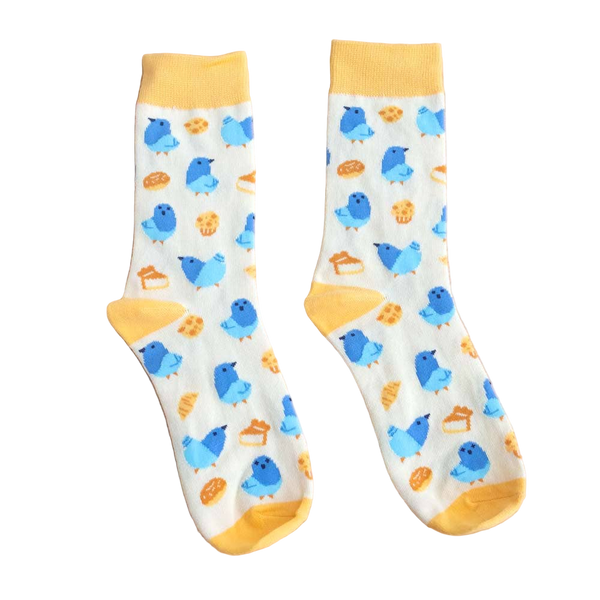 Chaussettes Pigeons et Pâtisseries