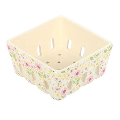 Panier à baies en céramique à motif Canards floral