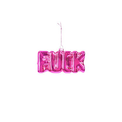 Fuck Pink Christmas Ball