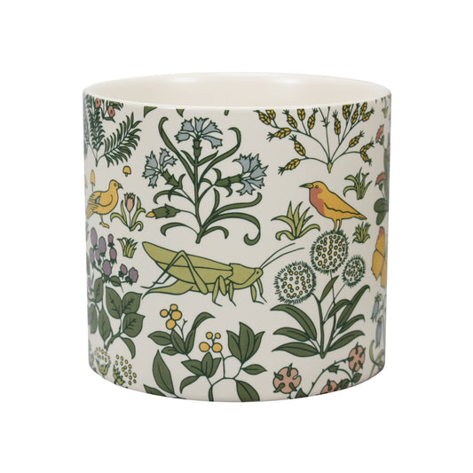 Voysey keramische plantenpot, Botanische Tuin, Groene Fauna