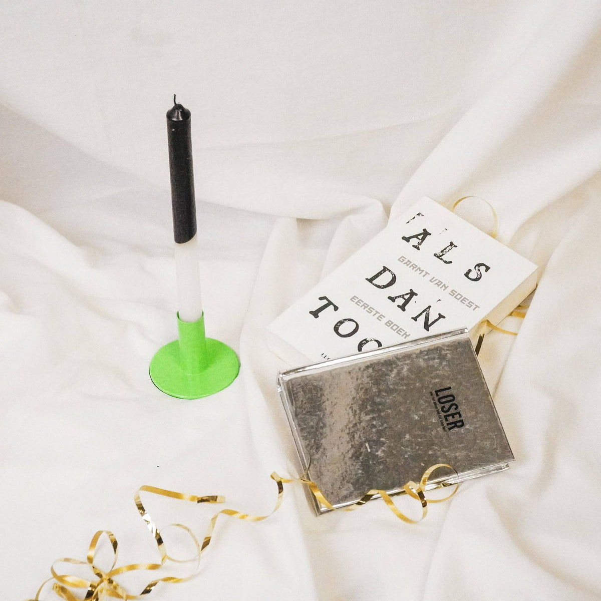 Candlestick - Basic - Metal - Green - 8x8x6.5cm