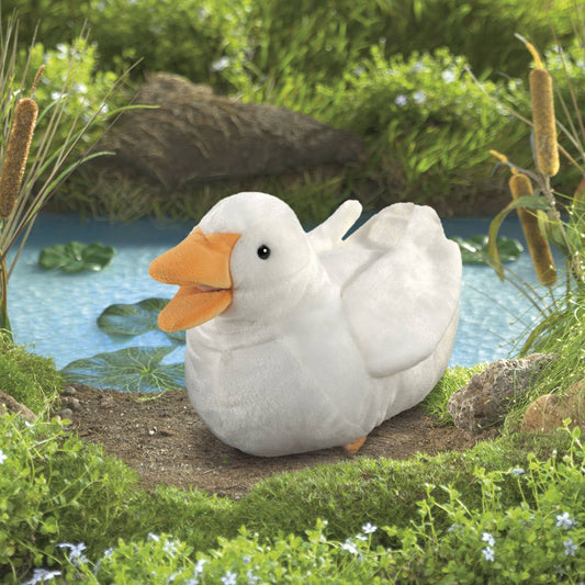 Marionnette à main Canard Blanc