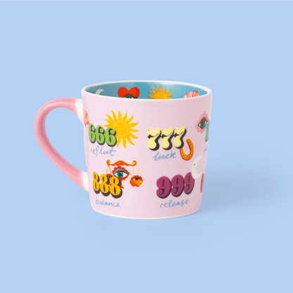 Tasse Rose avec Numéros Angéliques