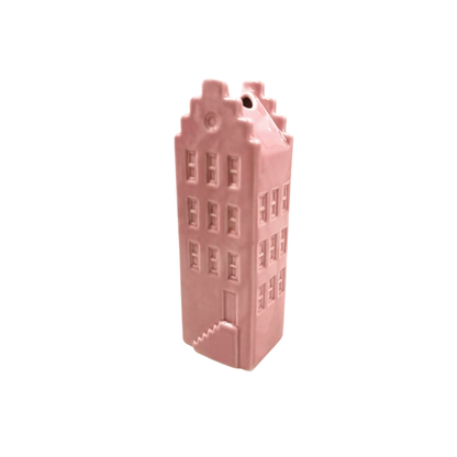 Flower vase - Home vase - Ceramic - Light pink - 5x4.5x14.5 cm