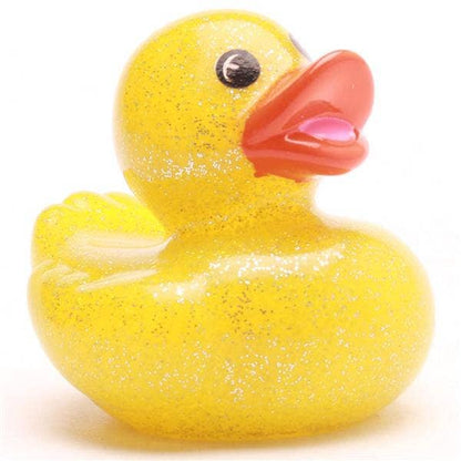 Mini Glitter Duck - yellow