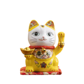 Yellow Lucky Cat Piggy Bank