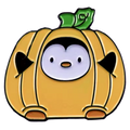 Pin's Pingouin Citrouille
