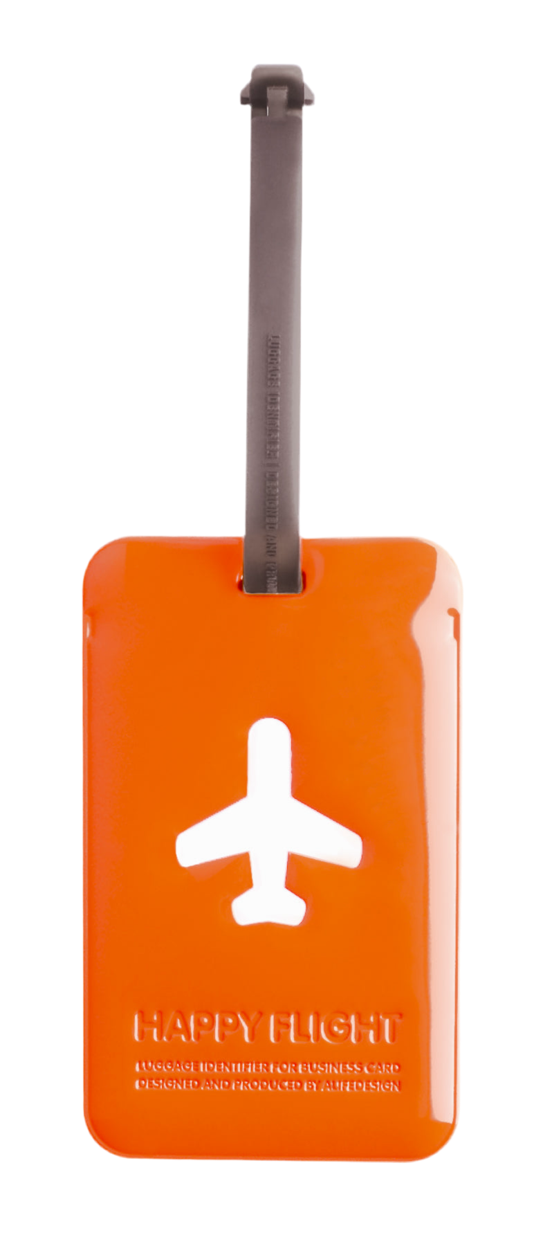 Etiquette de bagage rectangle