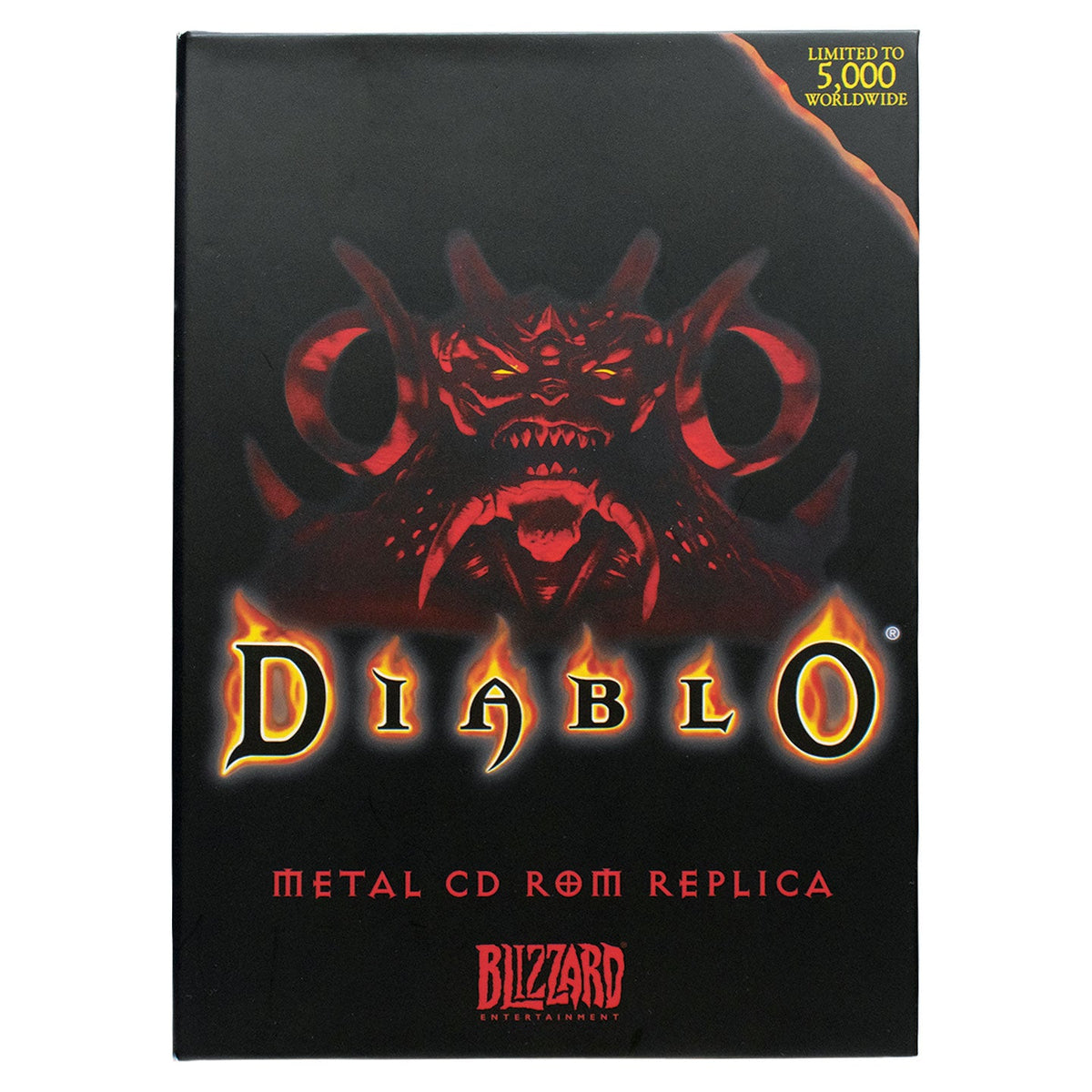 Emballage de la réplique du CD-ROM Diablo 30e anniversaire Fanattik – face avant