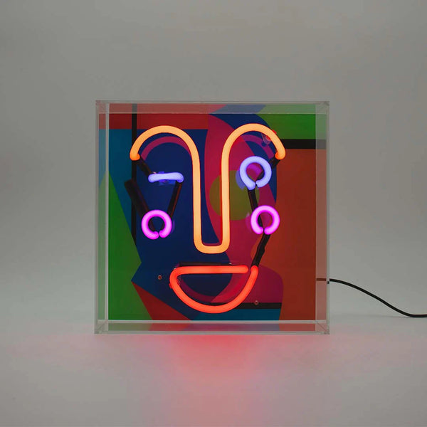 neon memphis face locomocean 