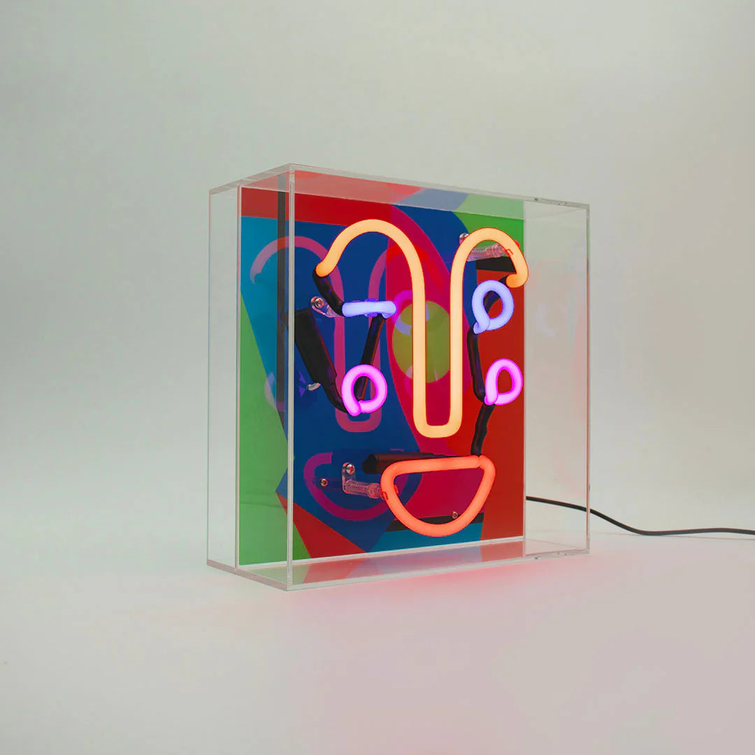 neon memphis face locomocean 