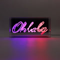 'Oh La La' Glass Neon Box Sign