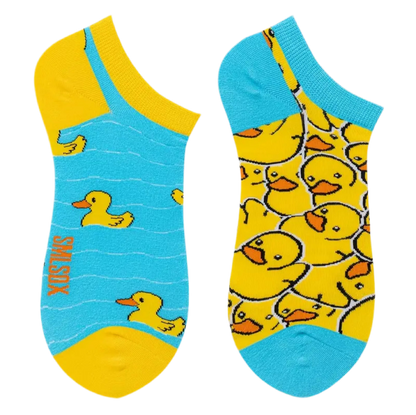 chaussettes courtes depareillees canards