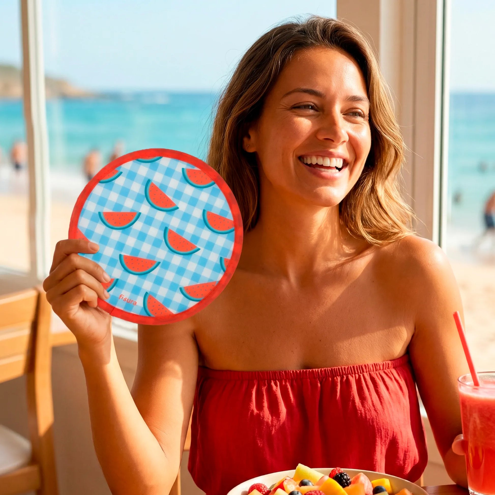 Éventail Pliable « Sandías » – Fisura – vue 6