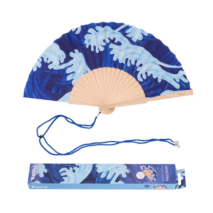 Éventail Motif Vagues – Fisura