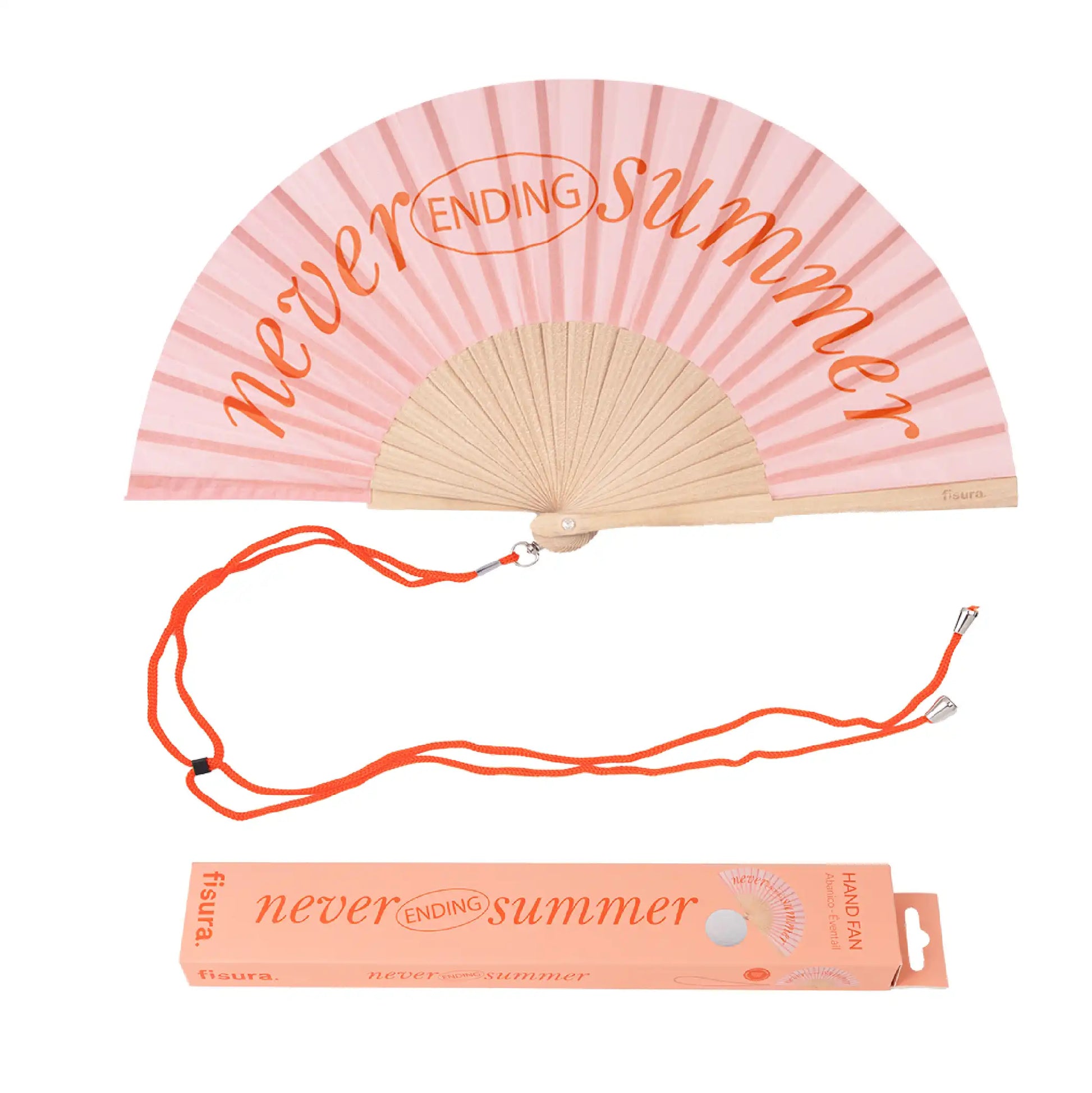 Éventail « Never ending summer » Rose – Fisura