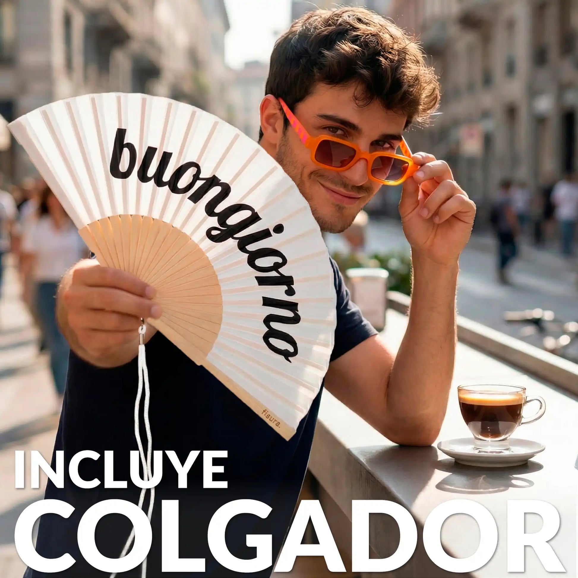 Éventail « Buongiorno » – Fisura – vue 3