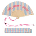 Éventail « Sole, mare e amore »