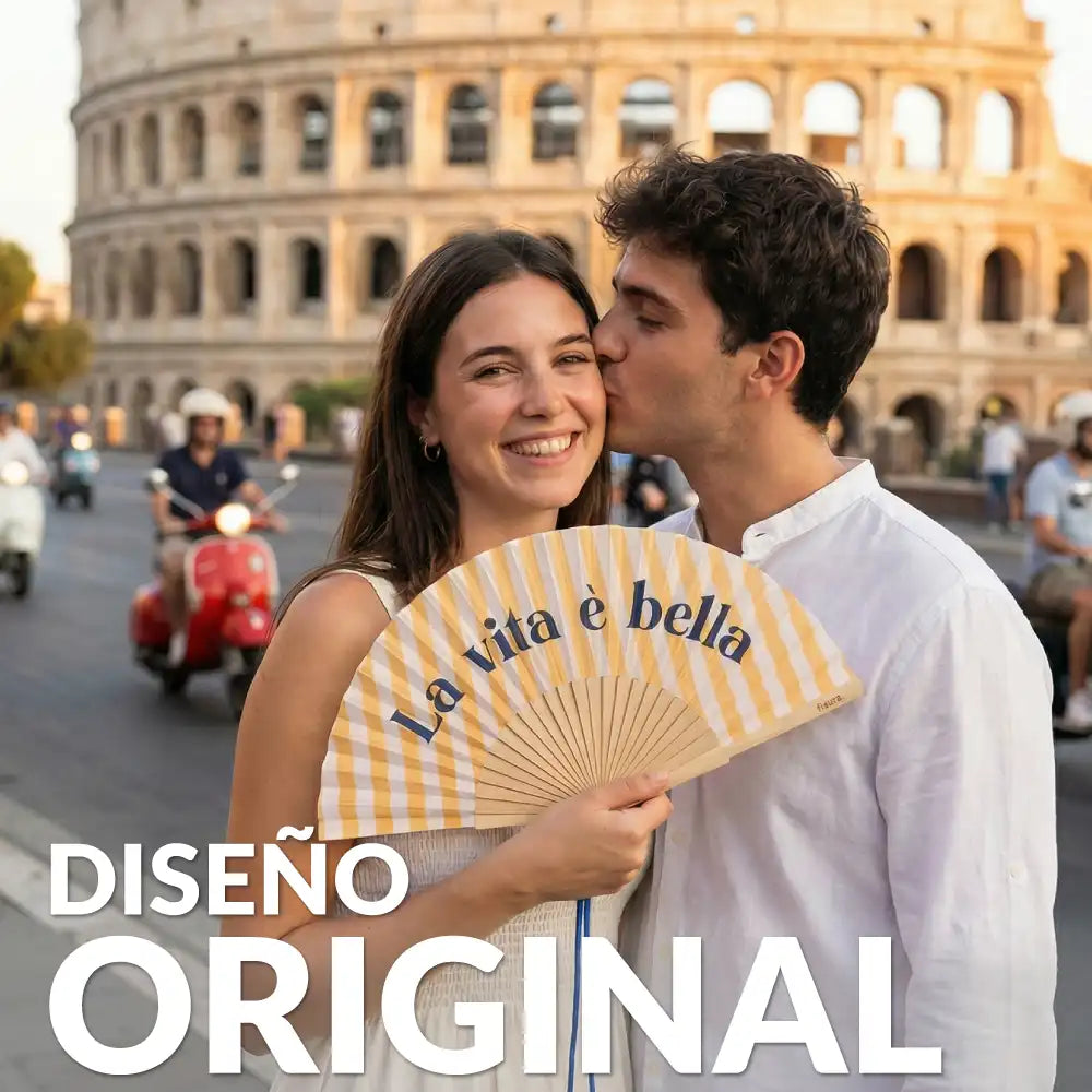 Éventail « La vita è bella »