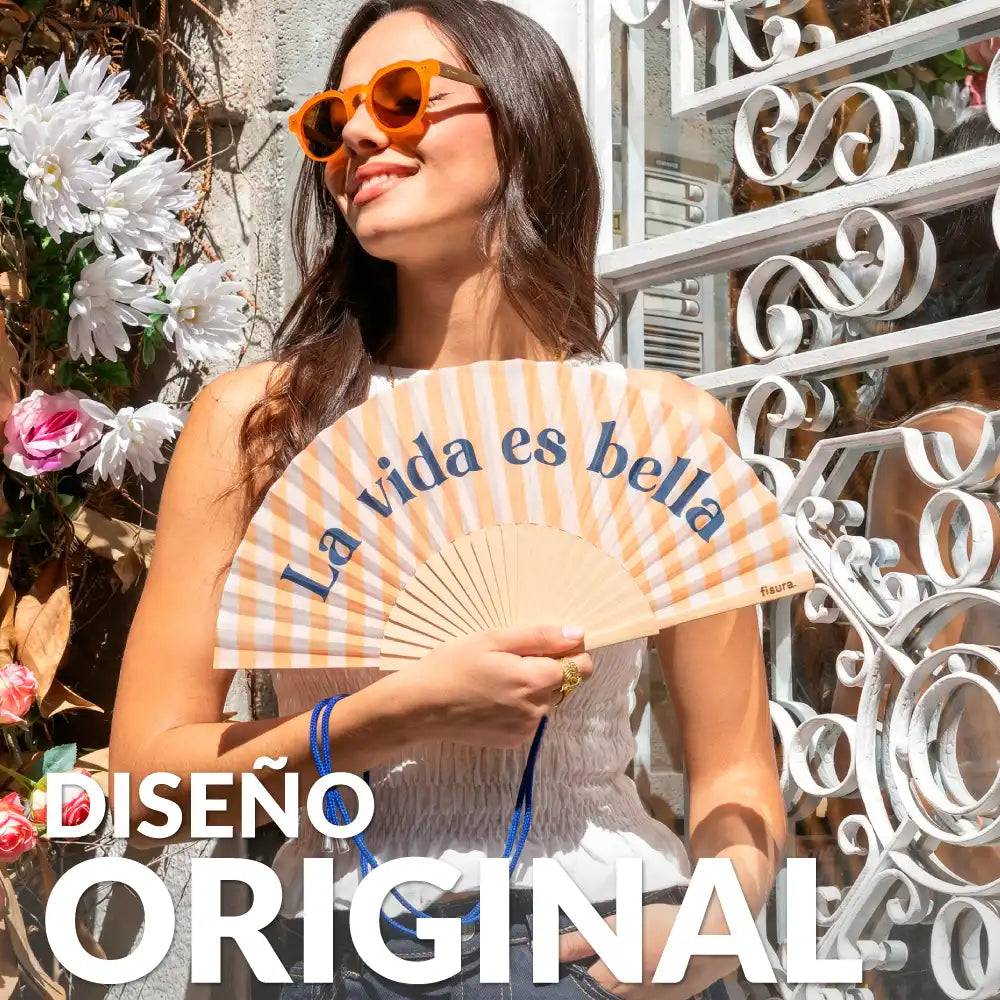 Éventail « La vida es bella » – Fisura – vue 2