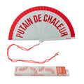 Éventail Imprimé « Putain de chaleur » Rouge