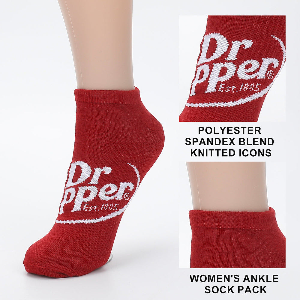 Chaussettes femme Dr Pepper - logo lot de 5 paires