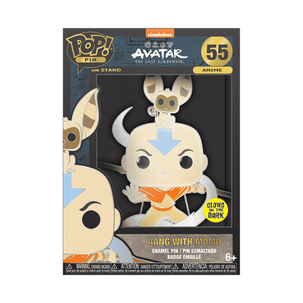 Funko Pop! Pin Aang avec Momo – Avatar, le dernier maître de l'air