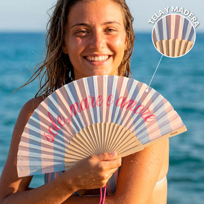 Éventail « Sole, mare e amore » – Fisura – vue 4