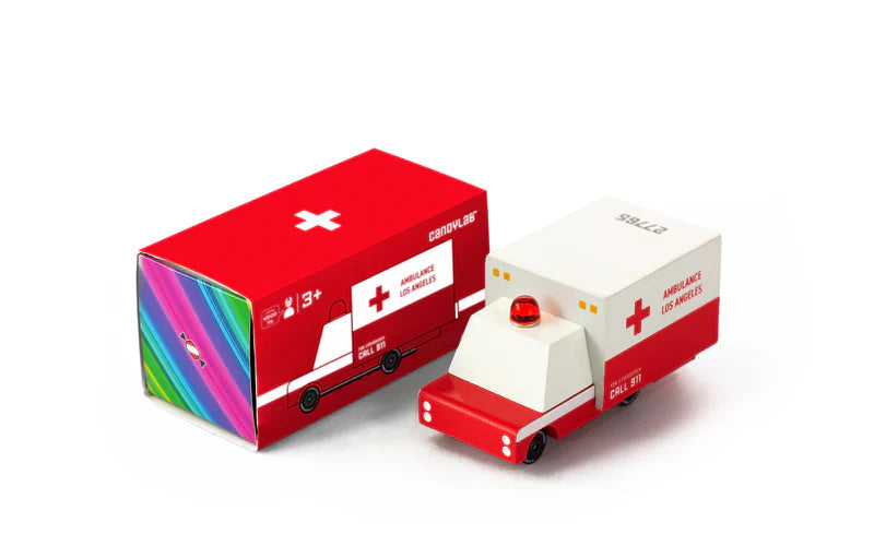 Candycar World Holz-Krankenwagen - Ambulance Los Angeles