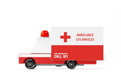 Ambulance en Bois Candycar World - Ambulance Los Angeles