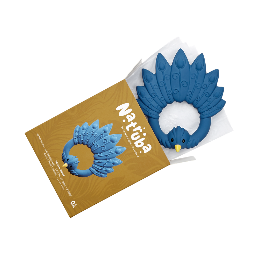 Pauw-bijtring – Blauw