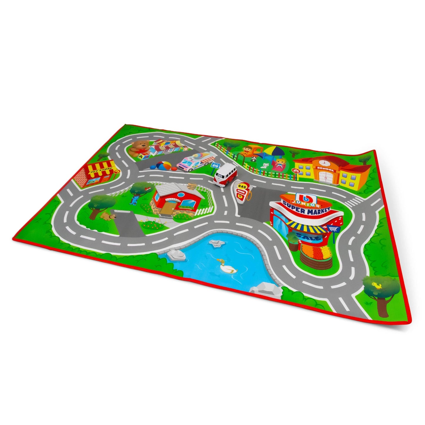 Tapis de jeu BB JUNIOR VOLKSWAGEN SAMBA VAN JUNIOR CITY (boîte)