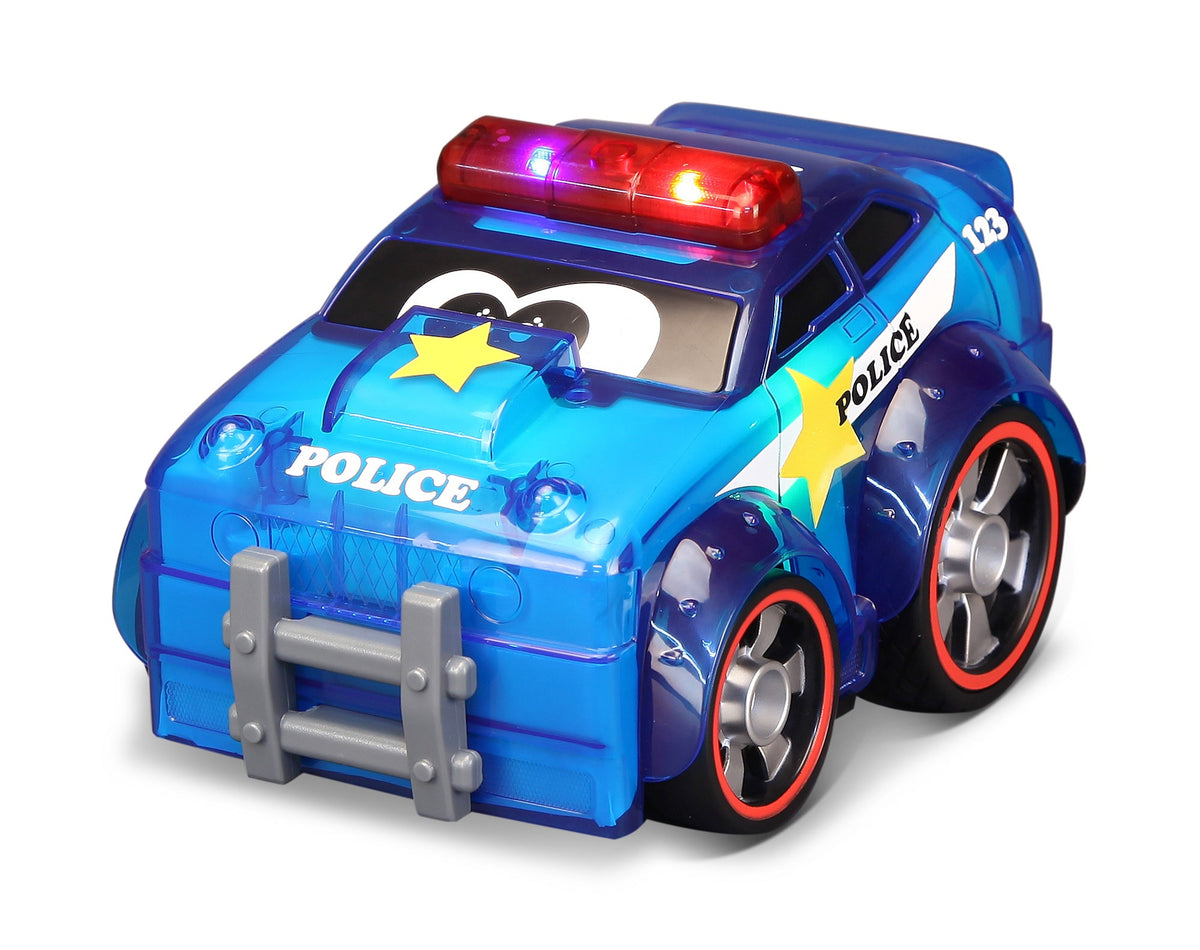 Voiture de police BB JUNIOR à pousser et à briller