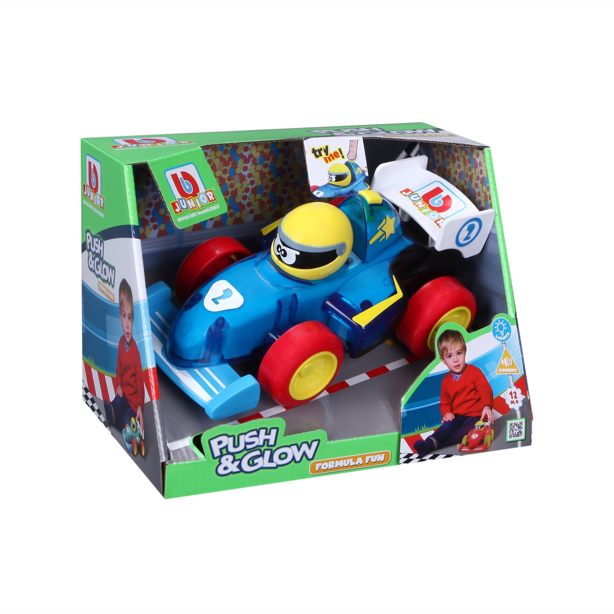 Voiture de Formule 1 BB JUNIOR PUSH &amp; GLOW
