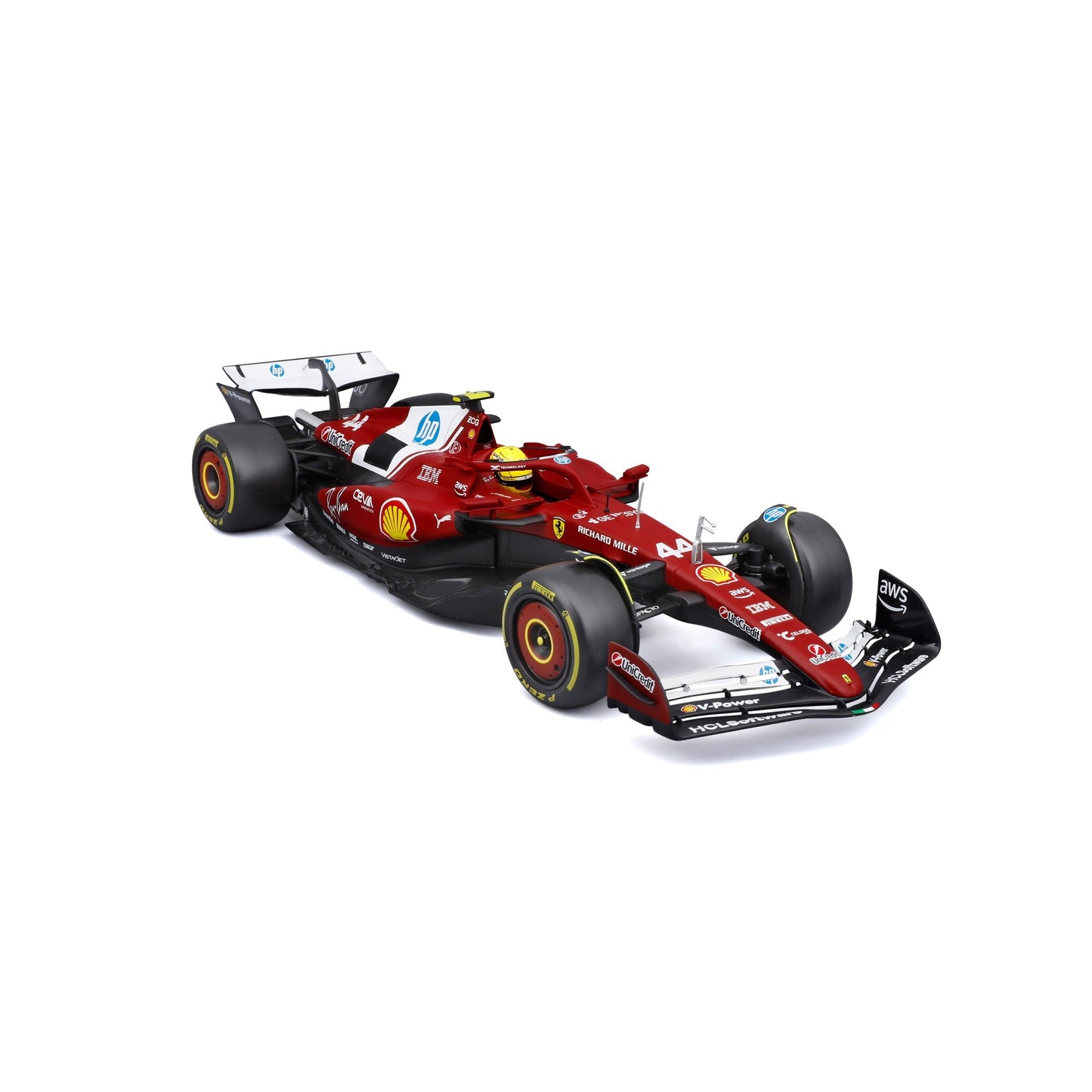 1:18 F1 FERRARI SF-25 2025 HAMILTON WITH HELMET