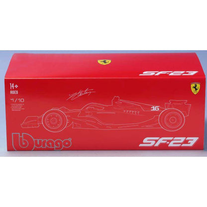 1:18 F1 2024 FERRARI SF-24 LECLERC AVEC CASQUE ÉTUI RIGIDE DELUXE