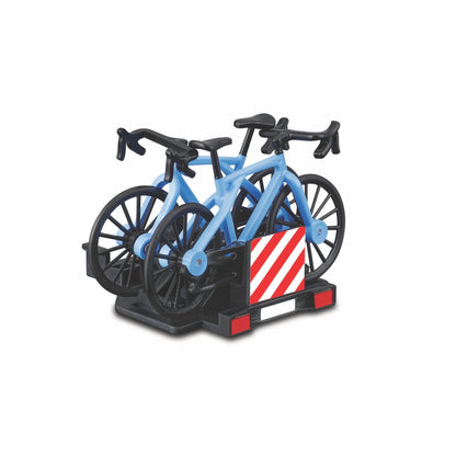 1:24 FIAT 500E EUROTREK WITH BIKE RACK LIGHT BLUE