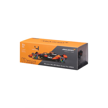 1:24 F1 MCLAREN MCL38 2024 WITH NORRIS HELMET