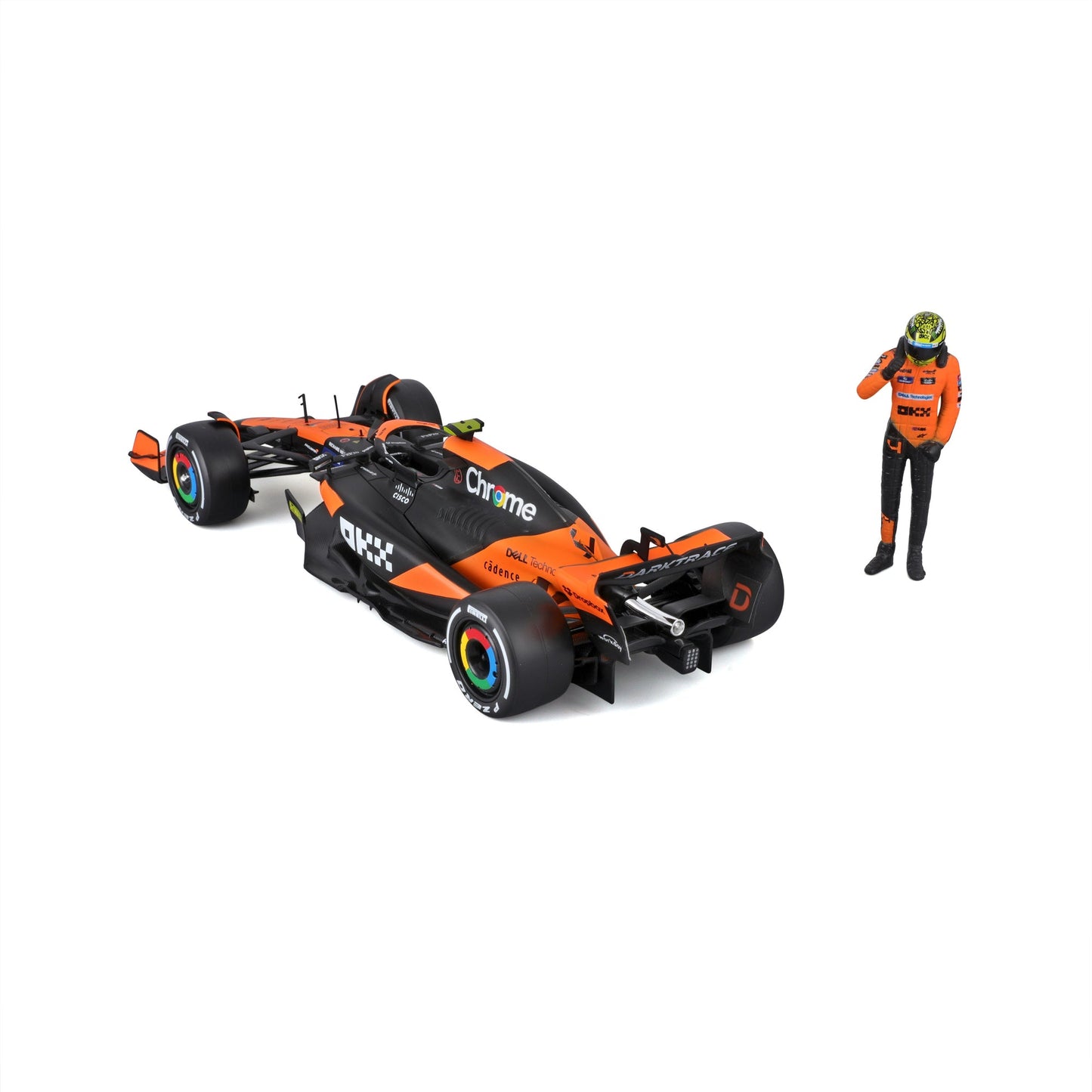 1:24 F1 MCLAREN MCL38 2024 WITH NORRIS DRIVER FIGURE