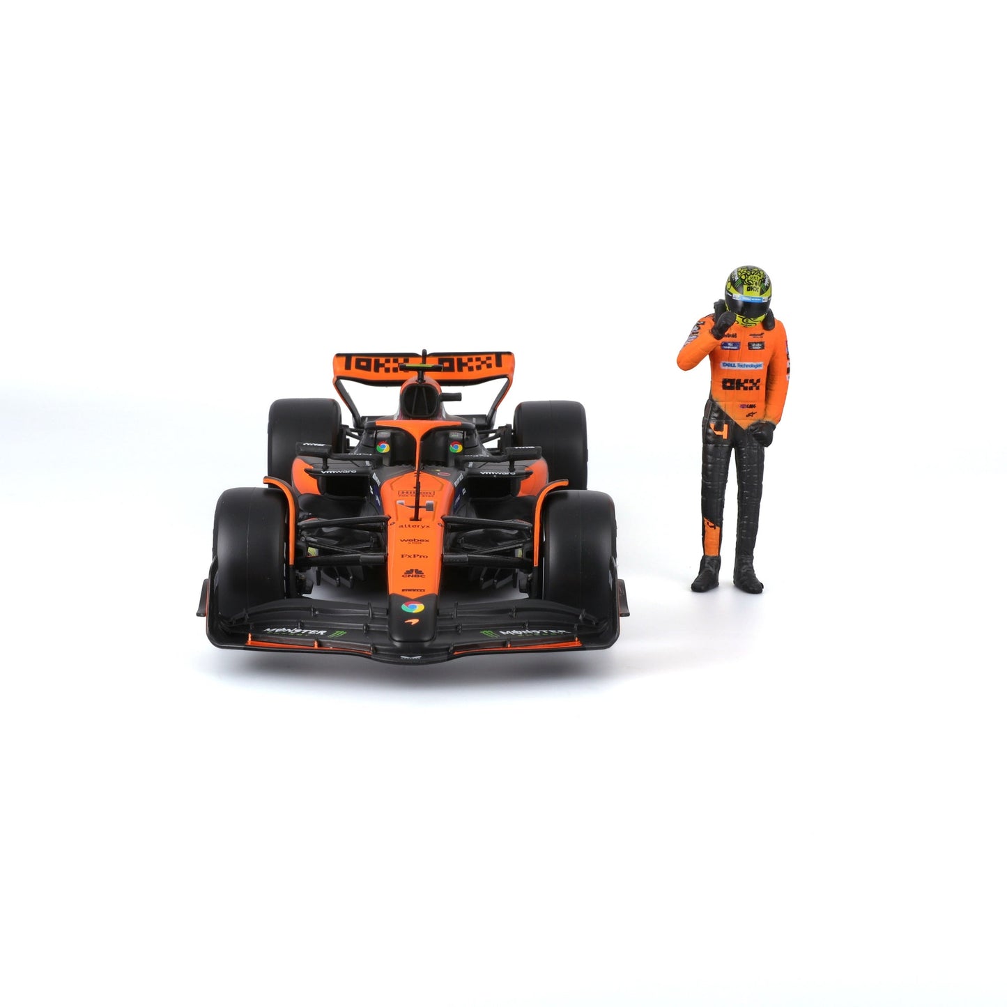 1:24 F1 MCLAREN MCL38 2024 WITH NORRIS DRIVER FIGURE