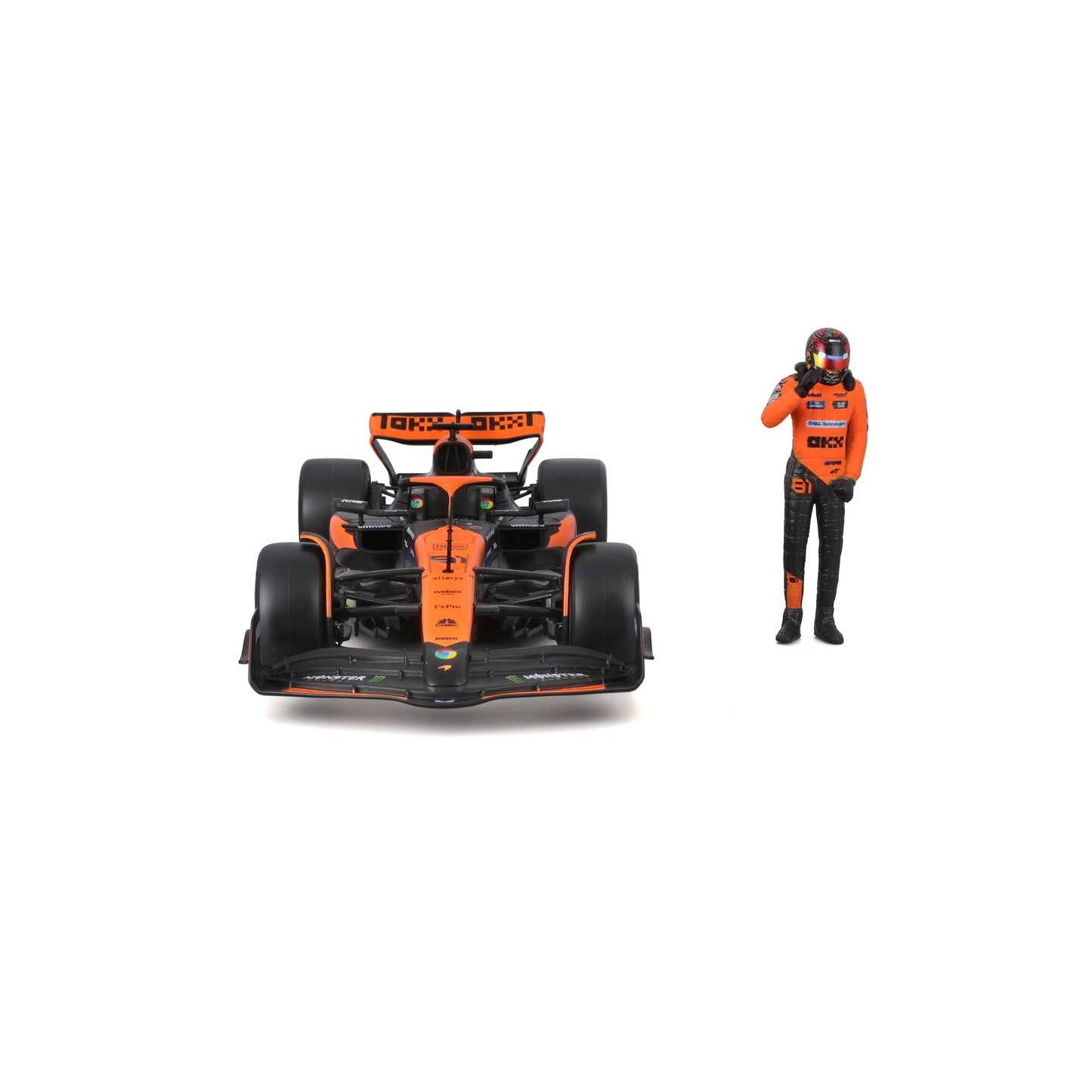 1:24 F1 MCLAREN MCL38 2024 AVEC FIGURINE PILOTE PIASTRI