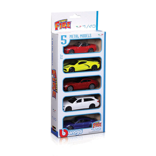 1:43 STREET FIRE PACK DE 5 VÉHICULES