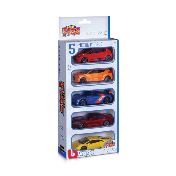 1:43 STREET FIRE PACK DE 5 VÉHICULES