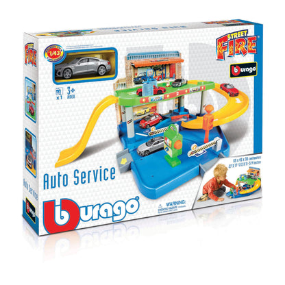 GARAGE DE SERVICE AUTOMOBILE STREET FIRE 1:43