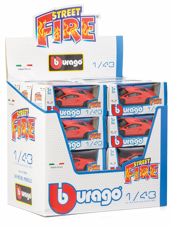 1:43 STREET FIRE DISTRIBUTEUR D'ASSORTIMENT LAMBORGHINI