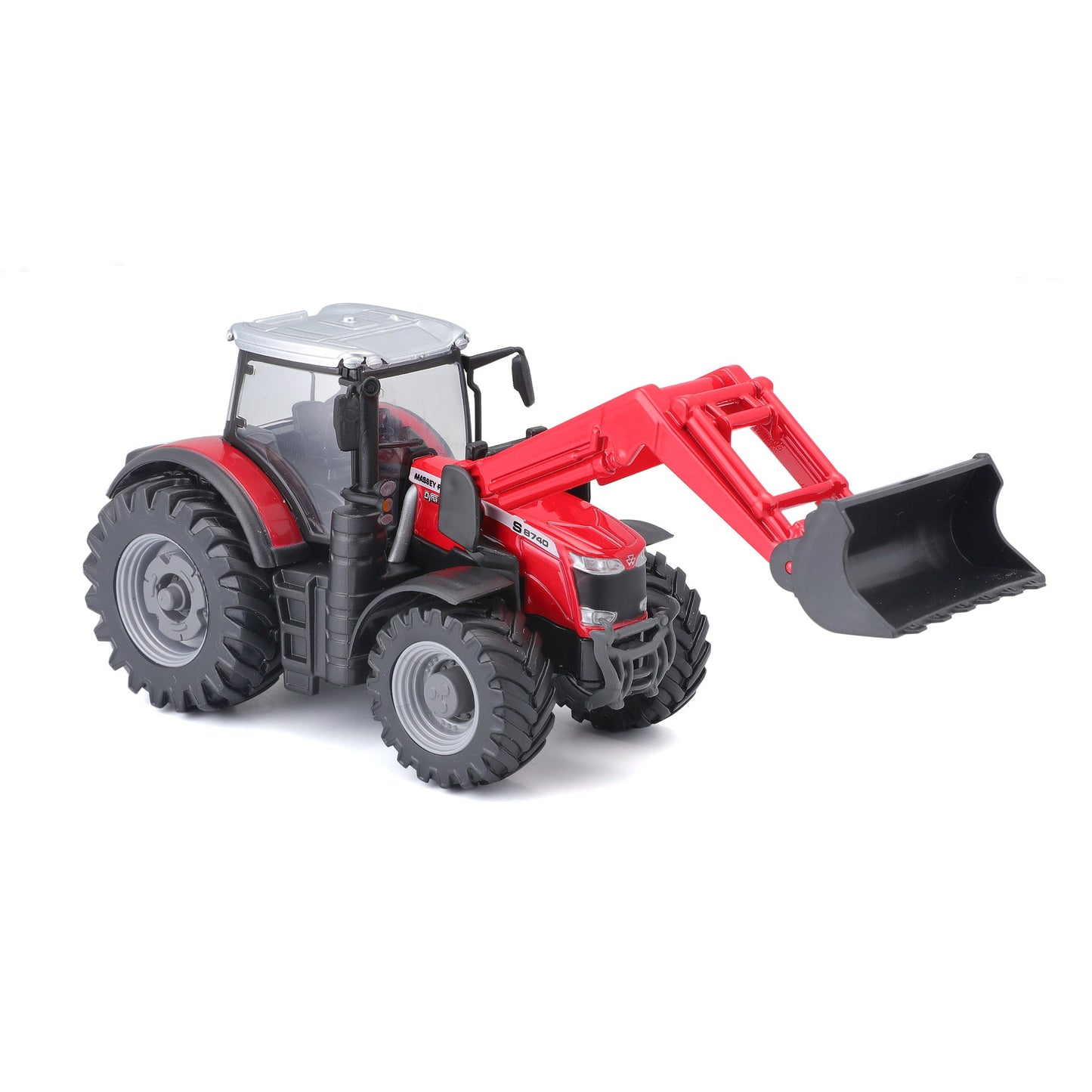 TRACTEUR MASSEY FERGUSSON 8740S DE 10 CM AVEC CHARGEUR FRONTAL
