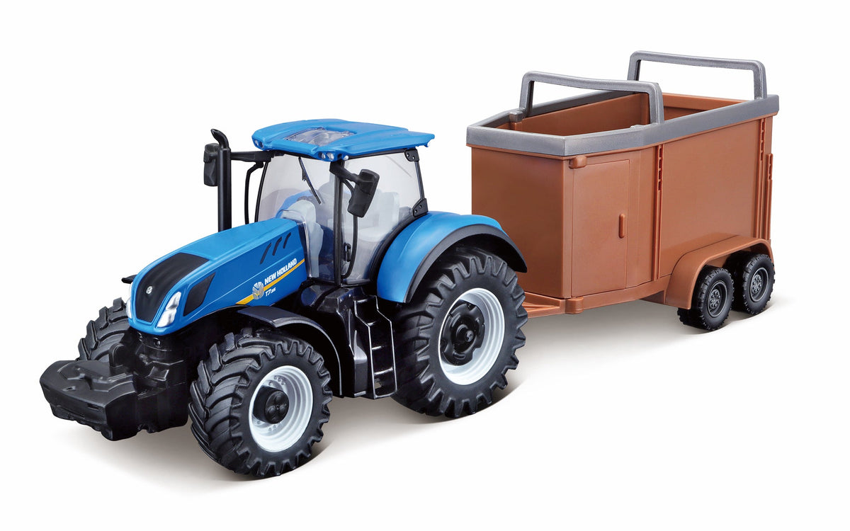 TRACTEUR NEW HOLLAND T7.315 10CM AVEC COFFRE À CHEVAUX