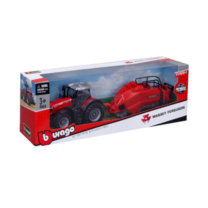 10 CM MASSEY FERGUSON 8740S TRACTOR WITH BALER HITCH