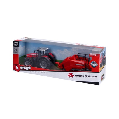 10 CM MASSEY FERGUSON 8740S TRACTOR WITH BALER HITCH