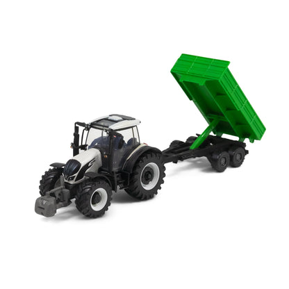 TRACTEUR VALTRA M2\Q 10CM AVEC REMORQUE BASCULANTE